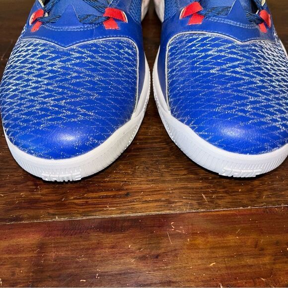 Kansas Jayhawks Team Issued Blue White Damian Lillard 2 Shoes Athletics Program - Picture 6 of 13